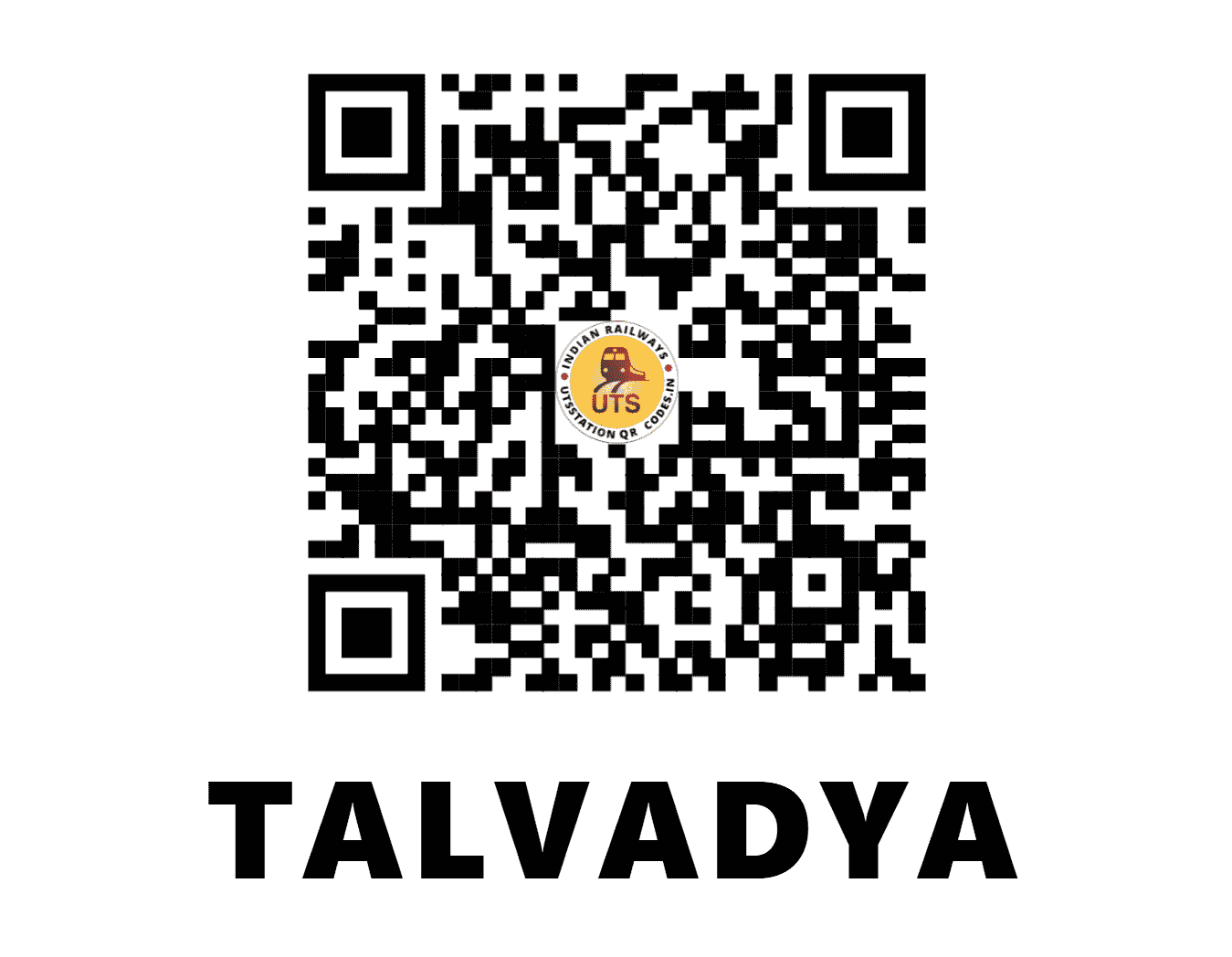 UTS QR Code for TALVADYA - TLV (WC - MADHYA PRADESH)